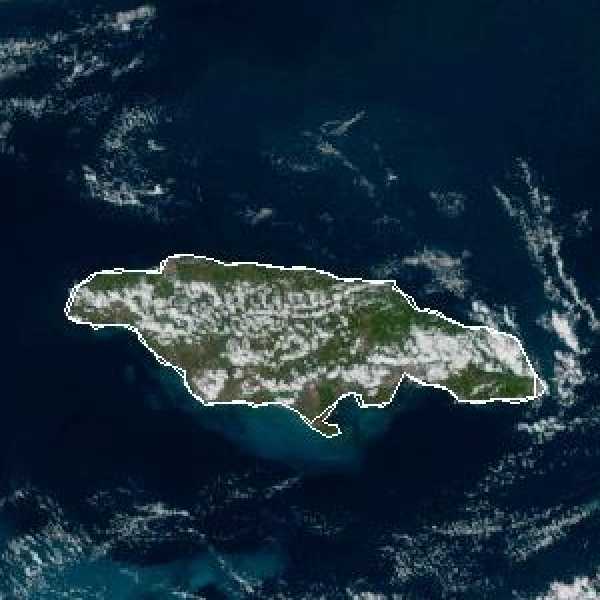 météo tropicale : Image satellite .