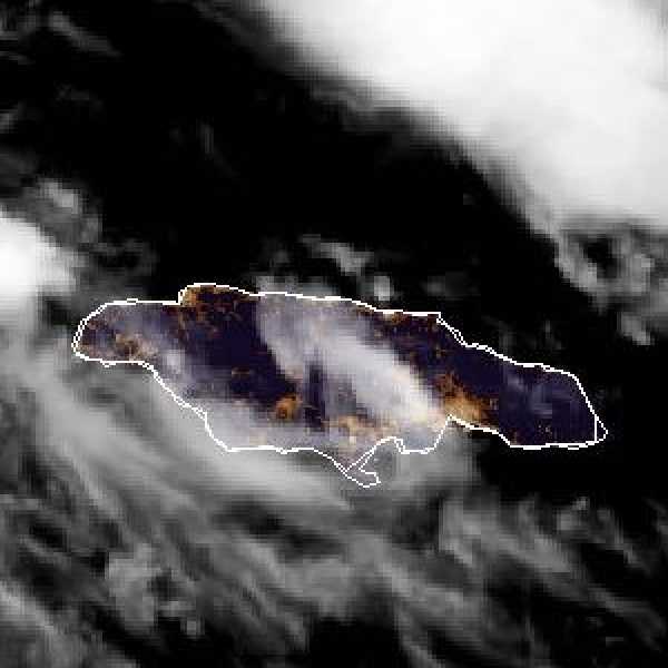météo tropicale : Image satellite .