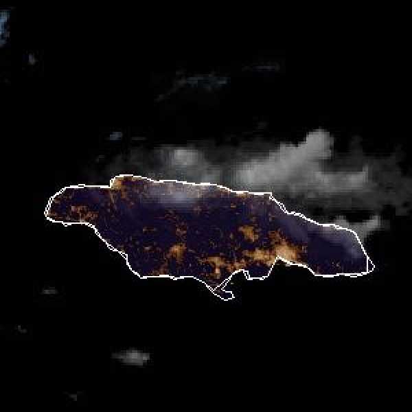 météo tropicale : Image satellite .