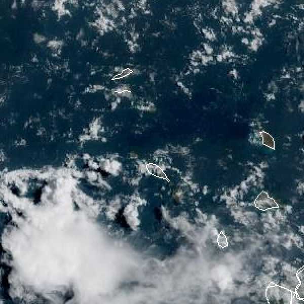 météo tropicale : Image satellite .