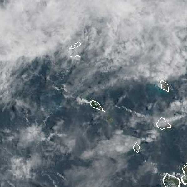 météo tropicale : Image satellite .