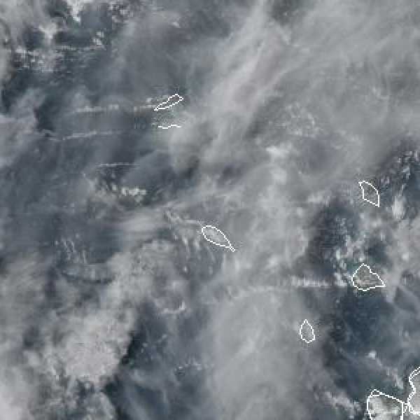 météo tropicale : Image satellite .