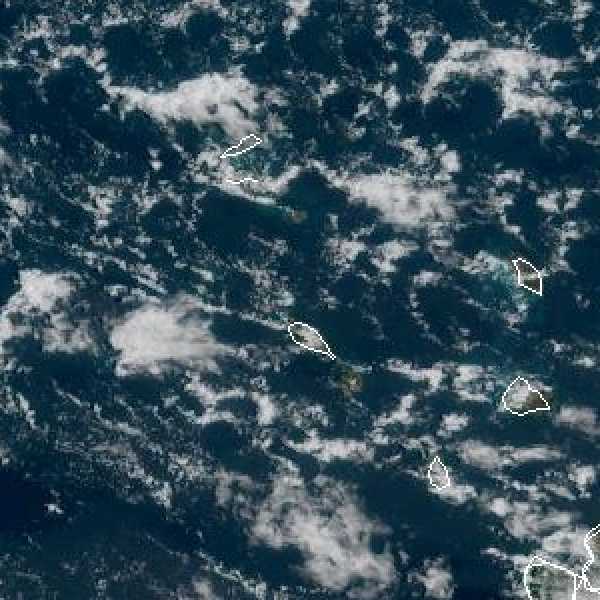 météo tropicale : Image satellite .