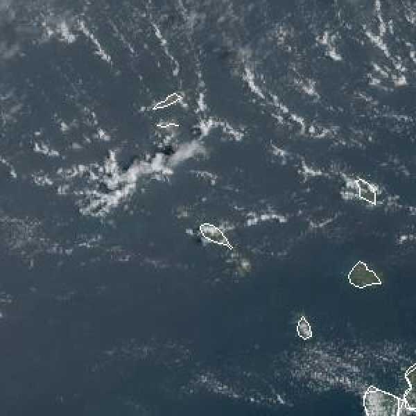 météo tropicale : Image satellite .
