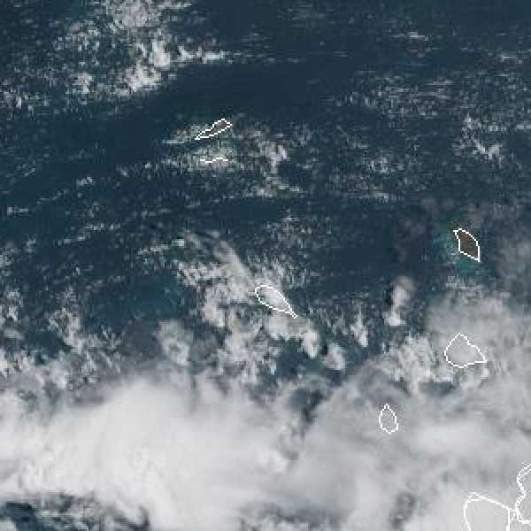 météo tropicale : Image satellite .