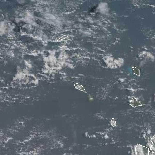météo tropicale : Image satellite .