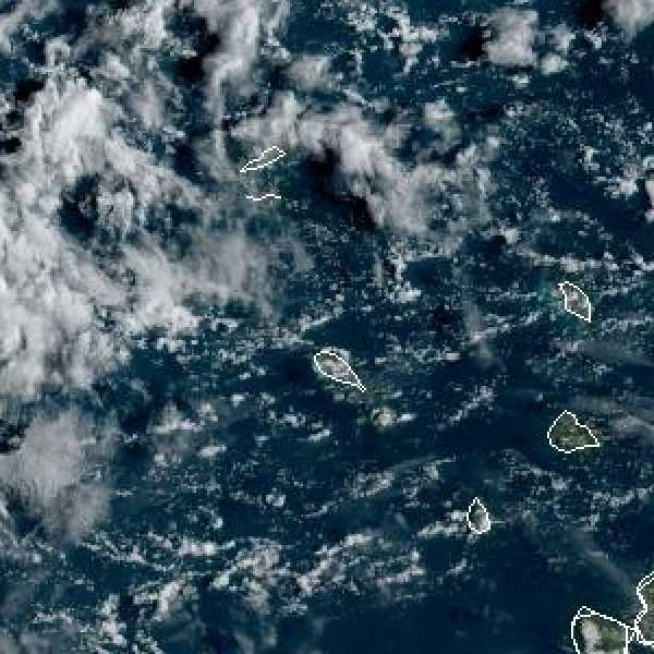 météo tropicale : Image satellite .