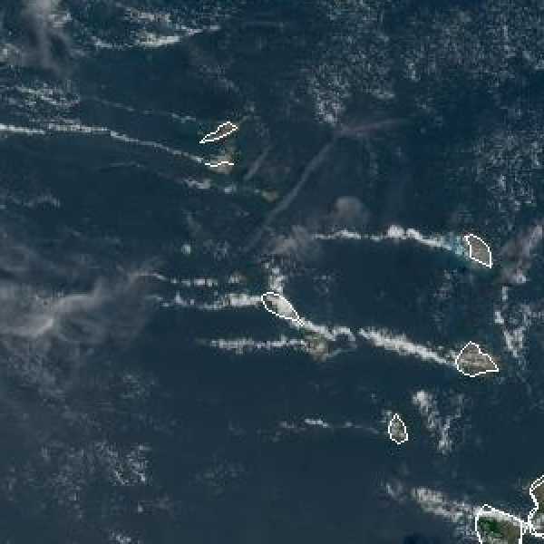 météo tropicale : Image satellite .