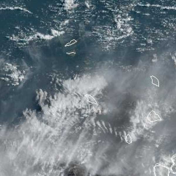 météo tropicale : Image satellite .