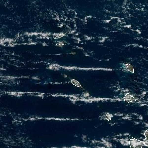 météo tropicale : Image satellite .