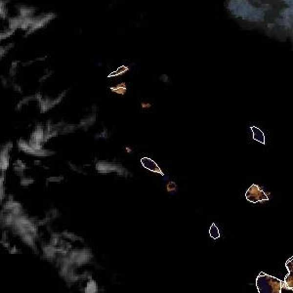 météo tropicale : Image satellite .