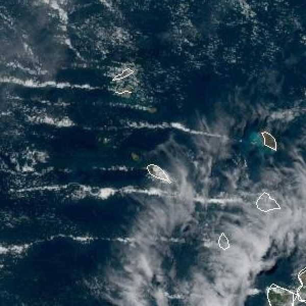météo tropicale : Image satellite .