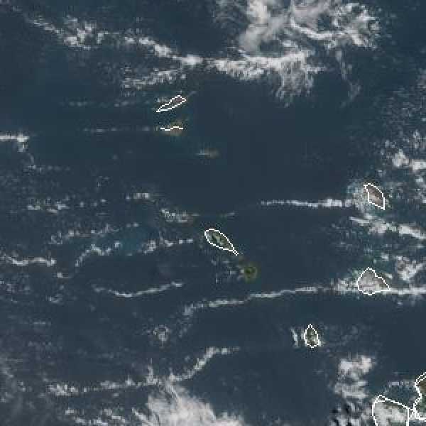 météo tropicale : Image satellite .