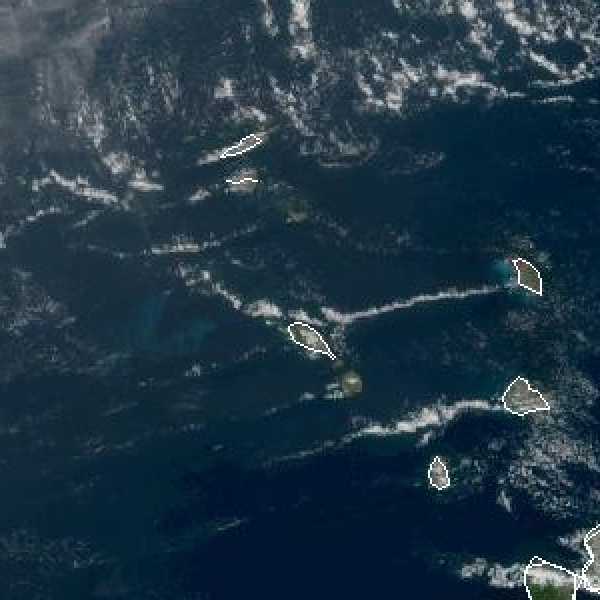 météo tropicale : Image satellite .