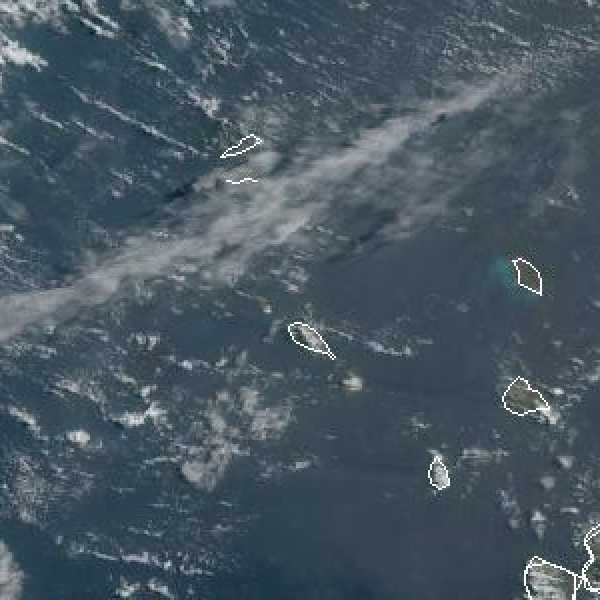 météo tropicale : Image satellite .