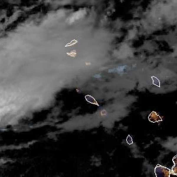 météo tropicale : Image satellite .