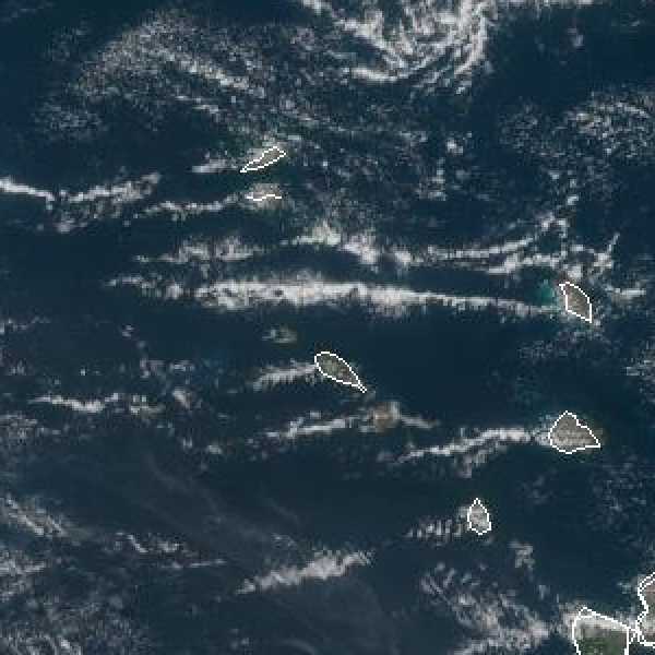 météo tropicale : Image satellite .
