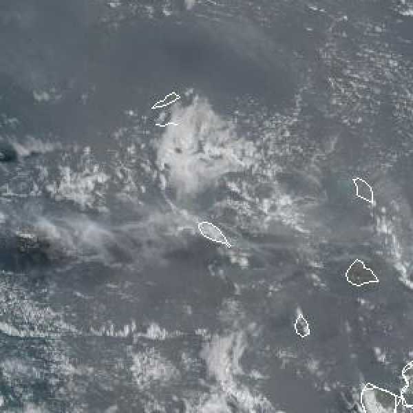 météo tropicale : Image satellite .