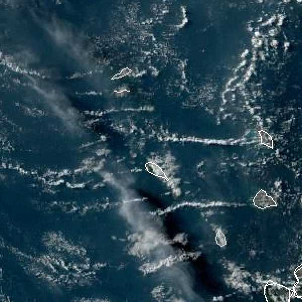 météo tropicale : Image satellite .