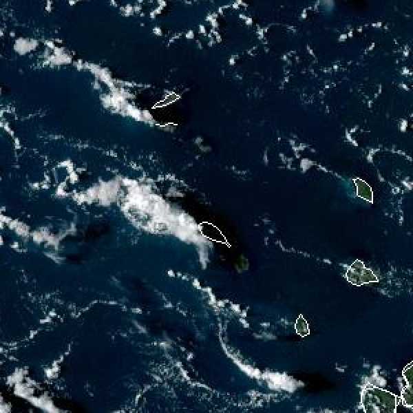 météo tropicale : Image satellite .