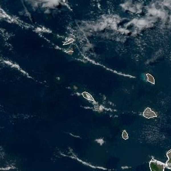 météo tropicale : Image satellite .