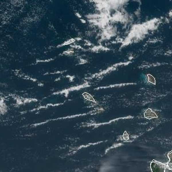 météo tropicale : Image satellite .