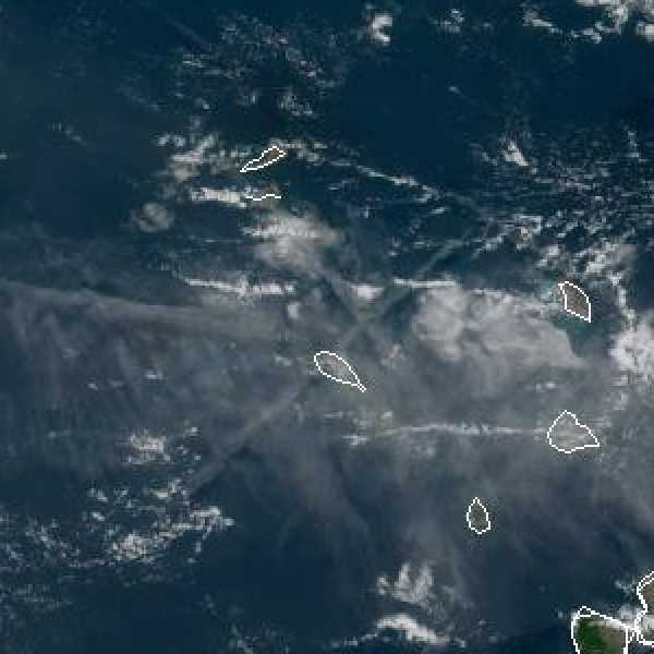 météo tropicale : Image satellite .