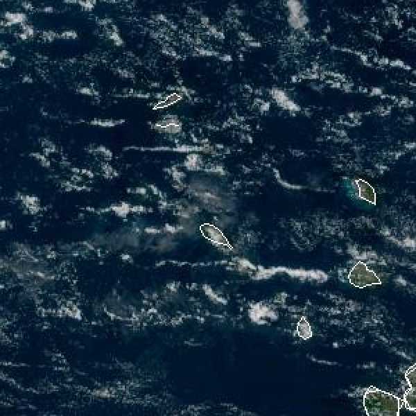 météo tropicale : Image satellite .