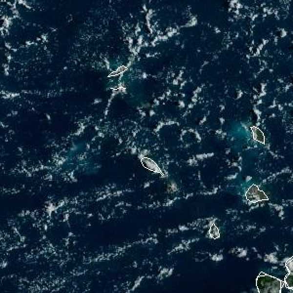 météo tropicale : Image satellite .