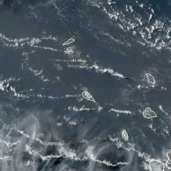 météo tropicale : Image satellite .