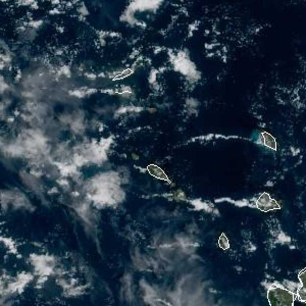 météo tropicale : Image satellite .