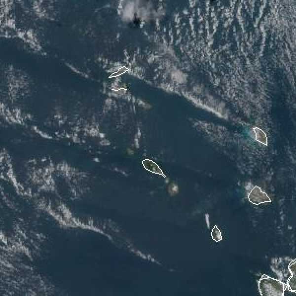 météo tropicale : Image satellite .