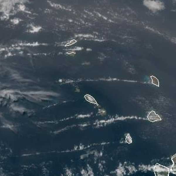 météo tropicale : Image satellite .
