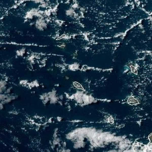 météo tropicale : Image satellite .