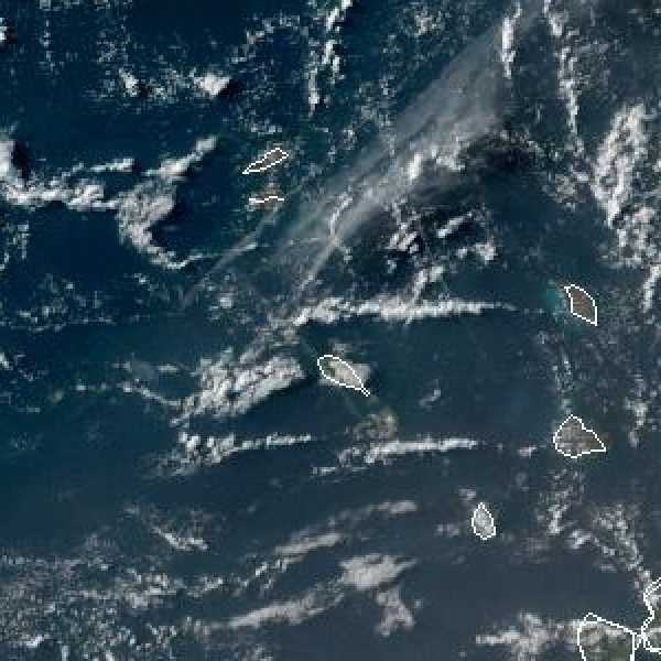 météo tropicale : Image satellite .