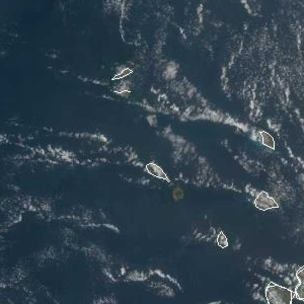 météo tropicale : Image satellite .