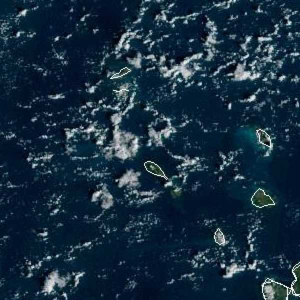 météo tropicale : Image satellite .