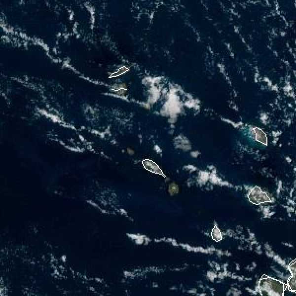 météo tropicale : Image satellite .