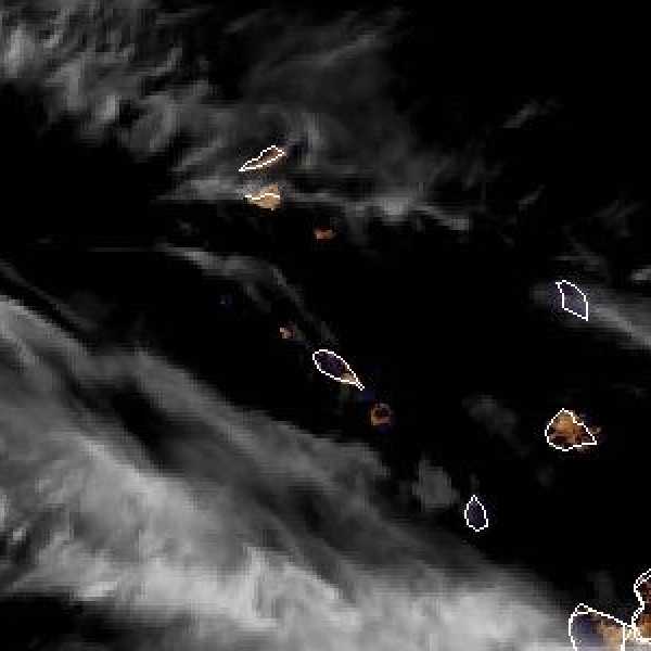 météo tropicale : Image satellite .