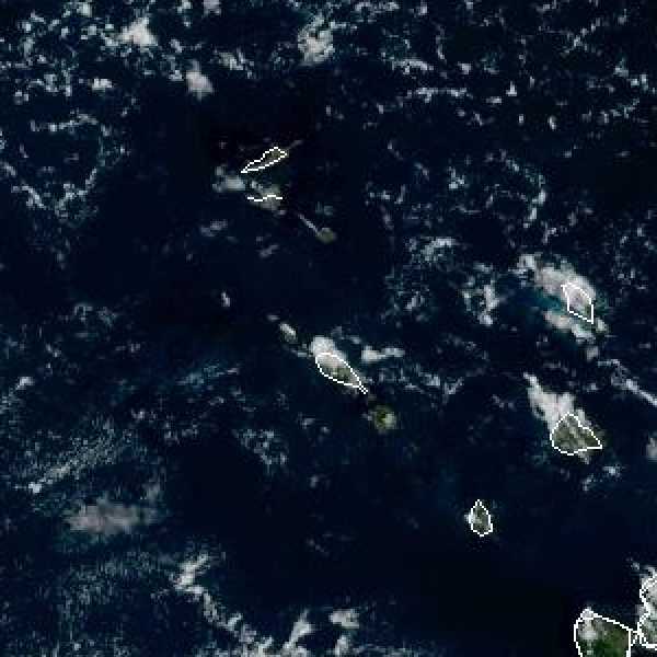 météo tropicale : Image satellite .