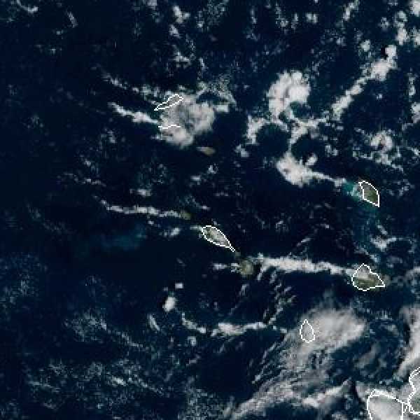 météo tropicale : Image satellite .
