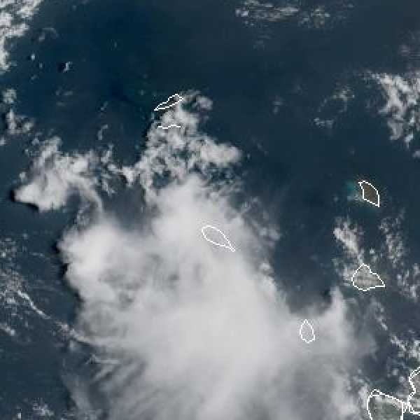 météo tropicale : Image satellite .