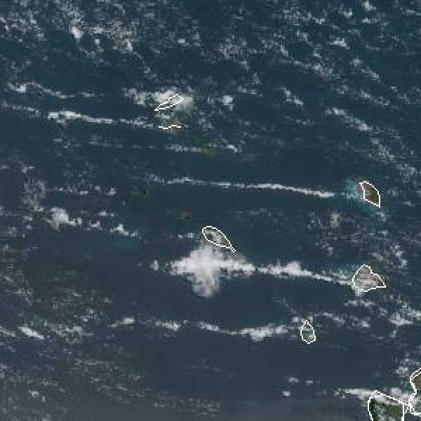météo tropicale : Image satellite .