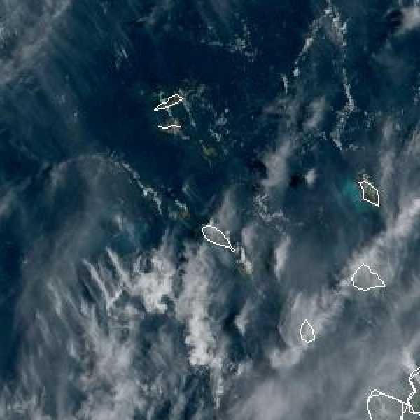 météo tropicale : Image satellite .