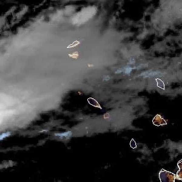 météo tropicale : Image satellite .