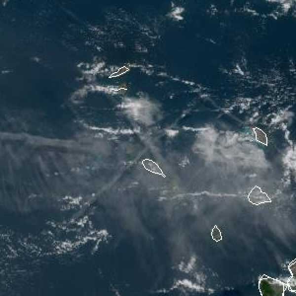 météo tropicale : Image satellite .