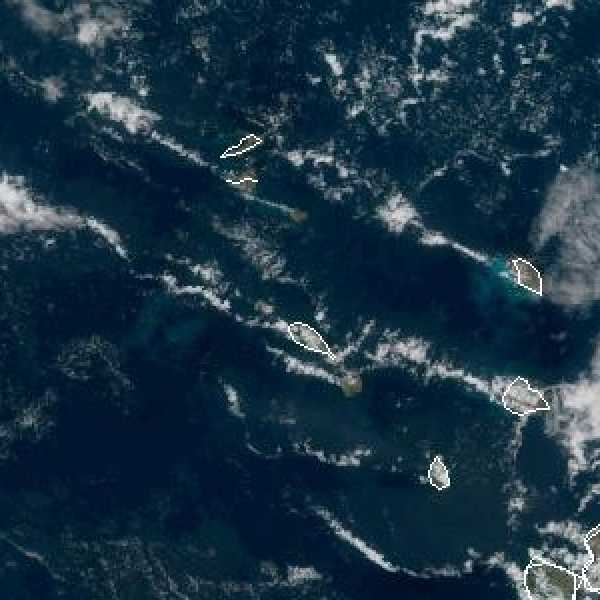 météo tropicale : Image satellite .