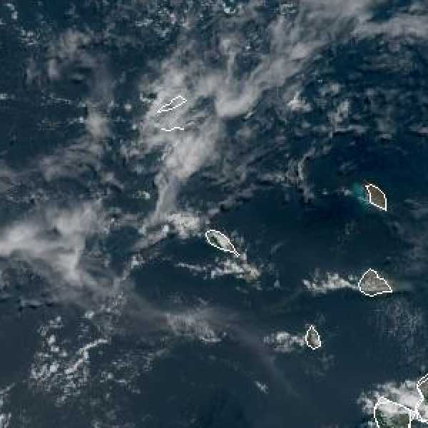 météo tropicale : Image satellite .