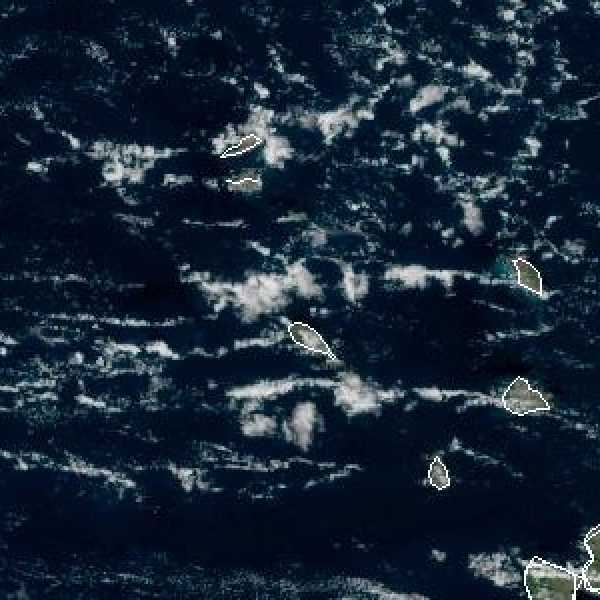 météo tropicale : Image satellite .