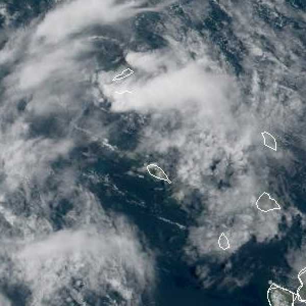 météo tropicale : Image satellite .